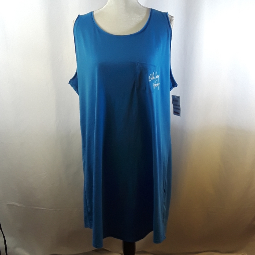Jenni Plus Size Peekaboo-Back Sleepshirt - Picture 2 of 6